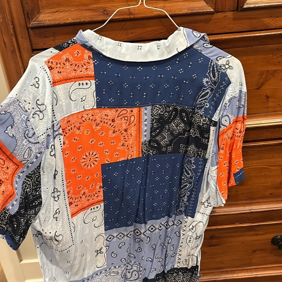 Patchwork Bandana Print Shirt - Picture 3 of 3